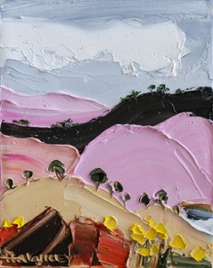Vibrant Pink Hills by Angela Hawkey