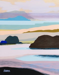 Pastel Coastal Rocks