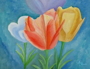 Colorful Spring Tulips