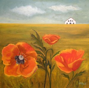 Vibrant Poppies Field
