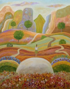 Woman on Dreamy Path