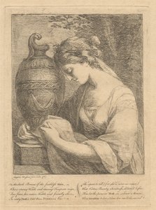A Woman Weeping Beside an Urn by Angelica Kauffmann