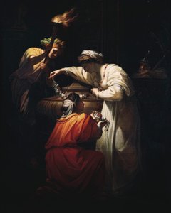 Cleopatra Decorating the Tomb of Mark Anthony by Angelica Kauffmann