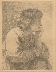 Profile of a Young Man in Meditation