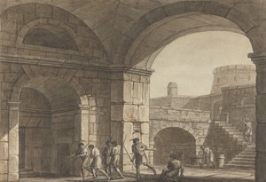 Scene in a Roman Prison by Angelica Kauffmann