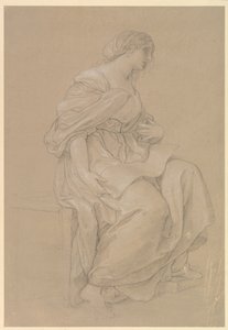 Study of a Seated Woman by Angelica Kauffmann