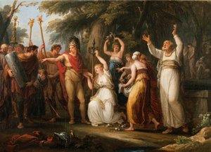 Thusnelda Crowning Hermann by Angelica Kauffmann