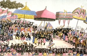English Embassy in Ivory Coast, c.1820 by Angelo (after) Biasioli