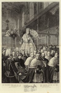 His Holiness Pope Leo XIII in the Sistine Chapel on the Anniversary of His Coronation