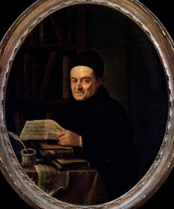 Portrait of Giovanni Battista Martini by Angelo Crescimbeni