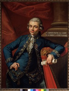 Portrait of Philip Joseph Hinner, German Composer and Harpist