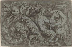 Decorative Panel with Mythological Figures by Angelo Falconetto
