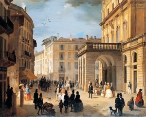 Piazza della Scala in Milan