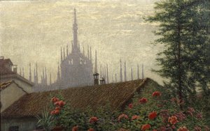 The Towers of the Duomo, 1900-1901 by Angelo Morbelli