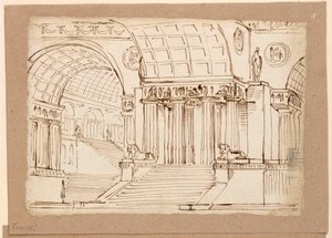 Stage Design, Antique Building with Vaults