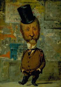 Caricature of Carlo Lorenzini by Angiolo Tricca