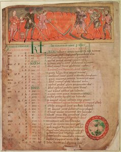 Harvesting, from a Calendar, c.1030