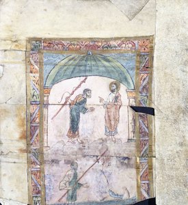 Christ Instructing Peter at Capernaum on the Tribute Money by Anglo Saxon