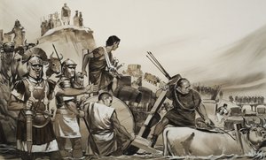 Julius Caesar led his soldiers across the little River Rubicon and marched upon Rome