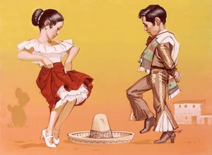 Mexican Children in Their National Costume