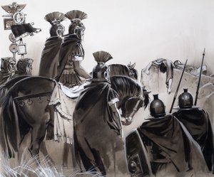 Roman Soldiers After a Battle by Angus McBride