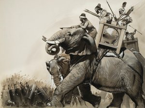 The Battle of Zama in 202 BC