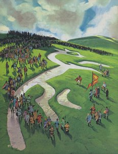 Uffington White Horse, Built by Alfred The Great After the Battle at Ashdown Against the Danes