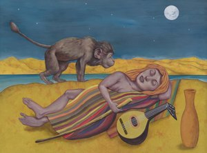 The Sleeping Roma by Anita Kunz