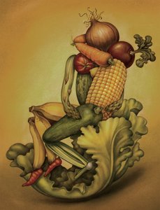 Vegan Kiss by Anita Kunz