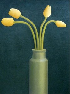 Four Yellow Tulips by Anna Phillips