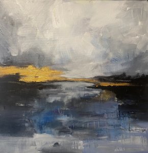 Golden Horizon Reflection by Anna-Karin Bergius