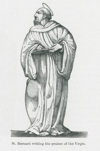 St Bernard Writing the Praises of the Virgin by Anna Brownell Jameson