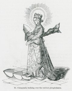 St Cunegunda Walking Over the Red Hot Ploughshares by Anna Brownell Jameson