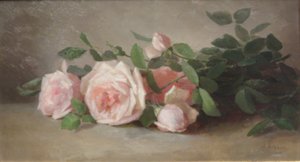 Still Life of Roses by Anna Eliza Hardy