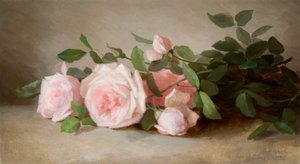 Still Life of Roses by Anna Eliza Hardy