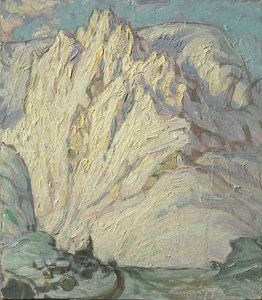 Snowy Mountains. Study from Lofoten by Anna Katarina Boberg