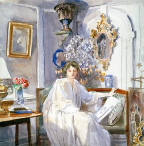 Young Woman in White