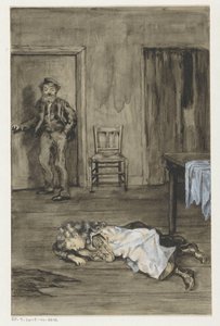 Sleeping Girl on a Floor by Anna Maria Kruijff