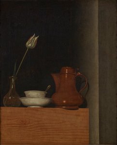 Still Life with Jug and Tulip by Anna Maria Punz