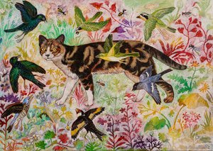 Tabby and The Birds by Anna Pugh