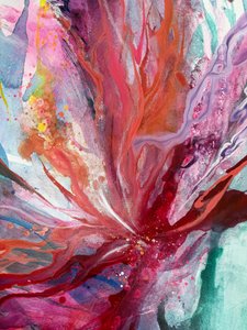 Vibrant Abstract Bloom