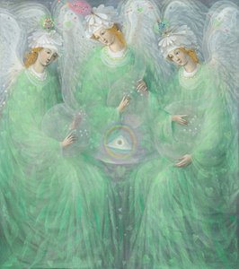 The Revelations of Spring (diptych), left panel by Annael Anelia Pavlova