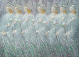 The Revelations of Spring (diptych), right panel by Annael Anelia Pavlova