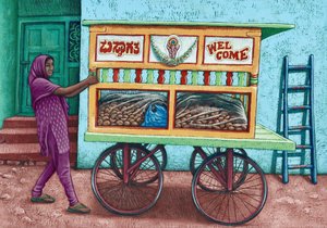 Street vendor, India, 2019 by Annalisa Morrocco
