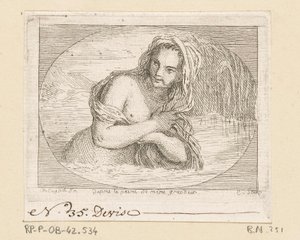 Woman Bathing in a River by Anne Claude Philippe Caylus