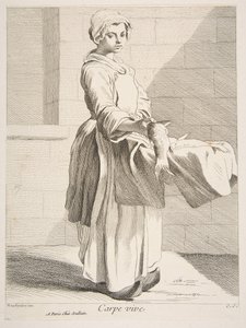 Fish Vendor by Anne Claude Philippe de Caylus