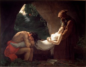 Atala at the Tomb or Funeral of Atala by Anne Louis Girodet de Roucy Trioson