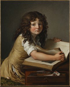 Benoît Agnès Trioson with a Book by Anne Louis Girodet de Roucy Trioson