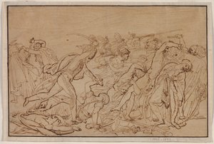 Study for The Revolt of Cairo by Anne Louis Girodet de Roucy Trioson
