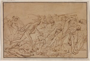 Study for The Revolt of Cairo by Anne Louis Girodet de Roucy Trioson